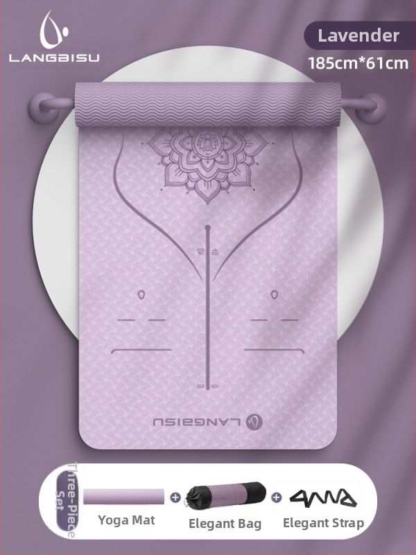 Jógaszőnyeg Fitness Mat Extra Nagy Extra Széles Extra Vastag TPE Csúszásgátló Lengéscsillapító Csendes Jógaszőnyeg Nőknek