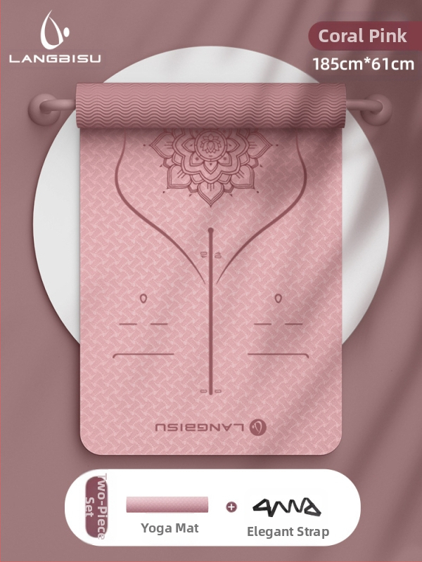 Jógaszőnyeg Fitness Mat Extra Nagy Extra Széles Extra Vastag TPE Csúszásgátló Lengéscsillapító Csendes Jógaszőnyeg Nőknek