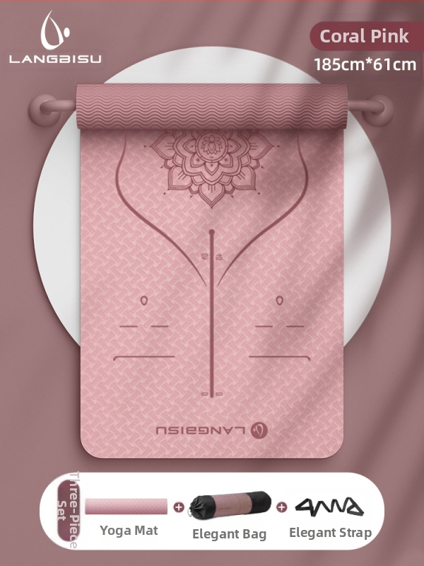 Jógaszőnyeg Fitness Mat Extra Nagy Extra Széles Extra Vastag TPE Csúszásgátló Lengéscsillapító Csendes Jógaszőnyeg Nőknek