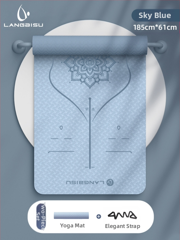 Jógaszőnyeg Fitness Mat Extra Nagy Extra Széles Extra Vastag TPE Csúszásgátló Lengéscsillapító Csendes Jógaszőnyeg Nőknek