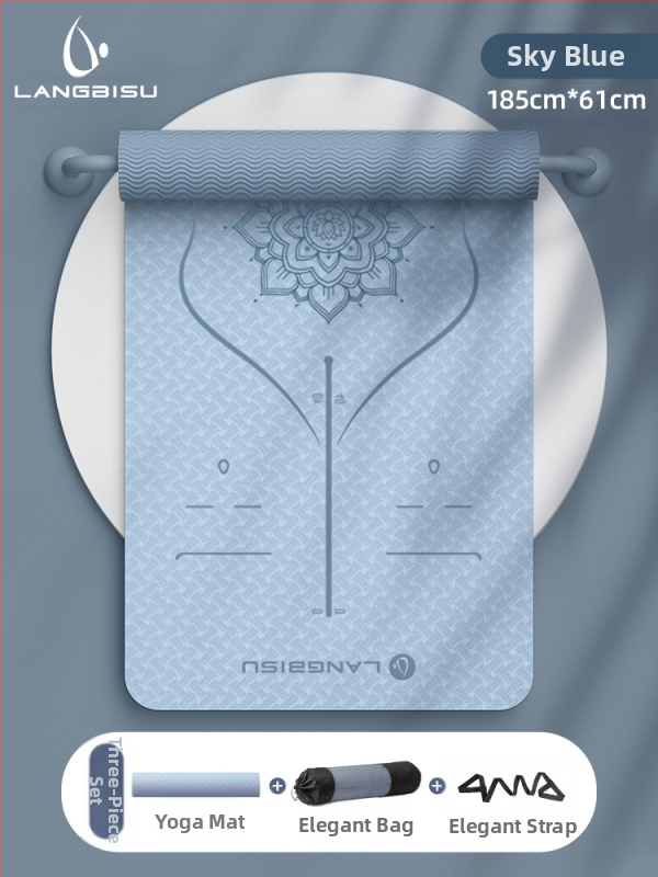 Jógaszőnyeg Fitness Mat Extra Nagy Extra Széles Extra Vastag TPE Csúszásgátló Lengéscsillapító Csendes Jógaszőnyeg Nőknek