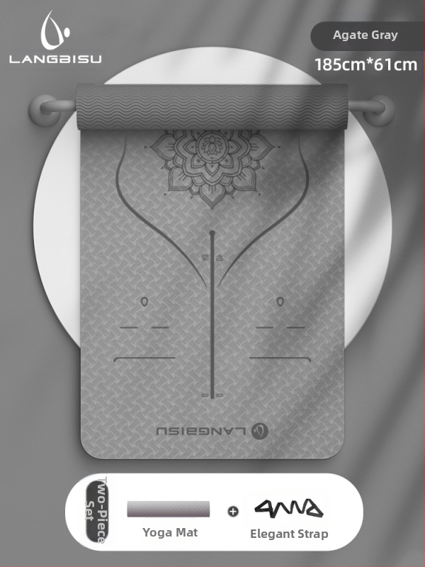 Jógaszőnyeg Fitness Mat Extra Nagy Extra Széles Extra Vastag TPE Csúszásgátló Lengéscsillapító Csendes Jógaszőnyeg Nőknek