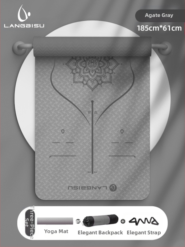 Jógaszőnyeg Fitness Mat Extra Nagy Extra Széles Extra Vastag TPE Csúszásgátló Lengéscsillapító Csendes Jógaszőnyeg Nőknek