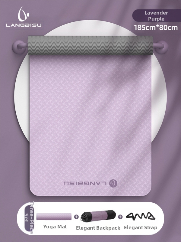 Jógaszőnyeg Fitness Mat Extra Nagy Extra Széles Extra Vastag TPE Csúszásgátló Lengéscsillapító Csendes Jógaszőnyeg Nőknek