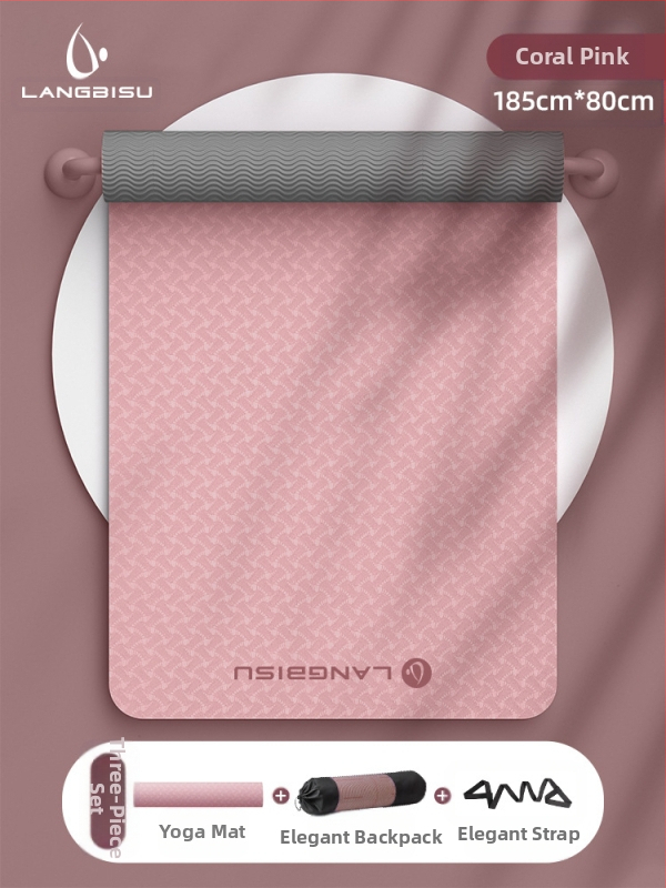Jógaszőnyeg Fitness Mat Extra Nagy Extra Széles Extra Vastag TPE Csúszásgátló Lengéscsillapító Csendes Jógaszőnyeg Nőknek