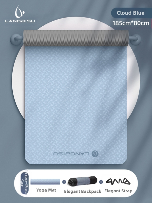 Jógaszőnyeg Fitness Mat Extra Nagy Extra Széles Extra Vastag TPE Csúszásgátló Lengéscsillapító Csendes Jógaszőnyeg Nőknek