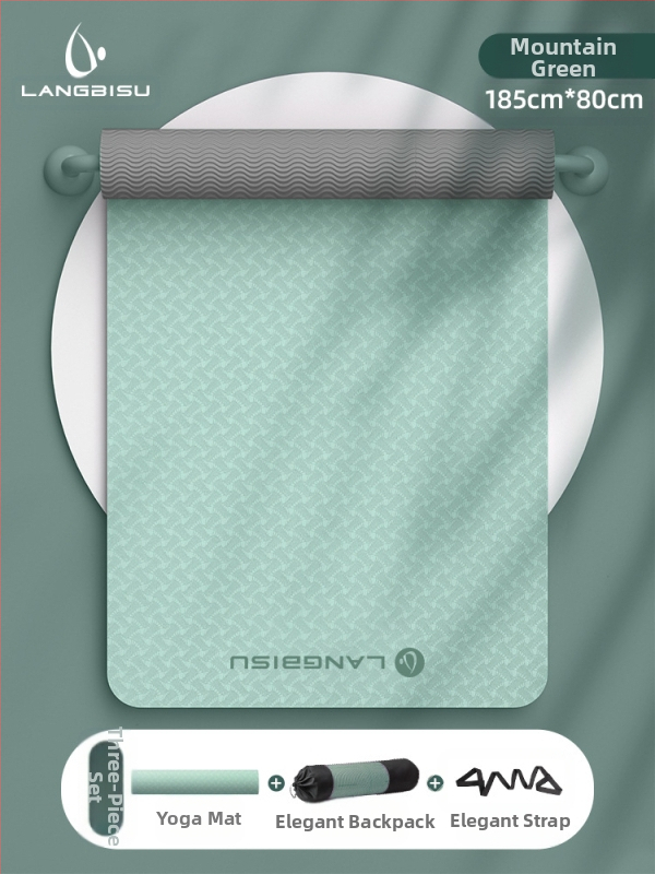 Jógaszőnyeg Fitness Mat Extra Nagy Extra Széles Extra Vastag TPE Csúszásgátló Lengéscsillapító Csendes Jógaszőnyeg Nőknek