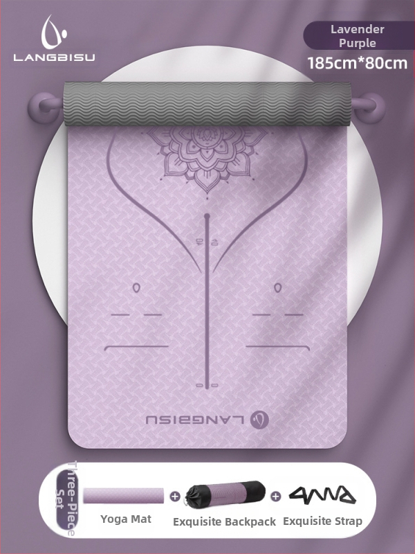 Jógaszőnyeg Fitness Mat Extra Nagy Extra Széles Extra Vastag TPE Csúszásgátló Lengéscsillapító Csendes Jógaszőnyeg Nőknek