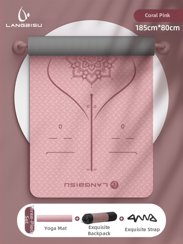 Jógaszőnyeg Fitness Mat Extra Nagy Extra Széles Extra Vastag TPE Csúszásgátló Lengéscsillapító Csendes Jógaszőnyeg Nőknek