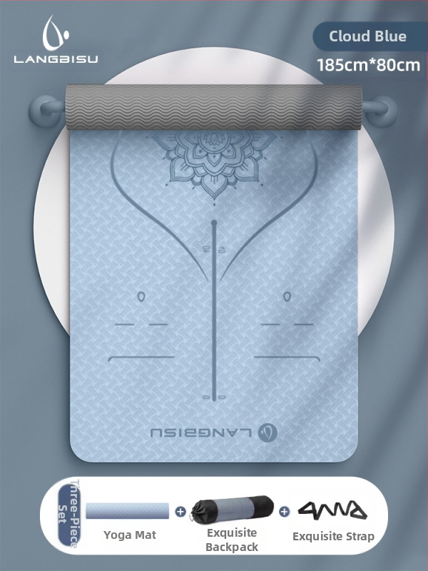 Jógaszőnyeg Fitness Mat Extra Nagy Extra Széles Extra Vastag TPE Csúszásgátló Lengéscsillapító Csendes Jógaszőnyeg Nőknek