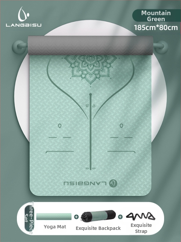 Jógaszőnyeg Fitness Mat Extra Nagy Extra Széles Extra Vastag TPE Csúszásgátló Lengéscsillapító Csendes Jógaszőnyeg Nőknek