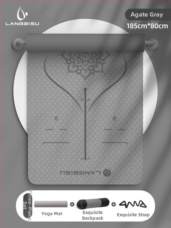 Jógaszőnyeg Fitness Mat Extra Nagy Extra Széles Extra Vastag TPE Csúszásgátló Lengéscsillapító Csendes Jógaszőnyeg Nőknek
