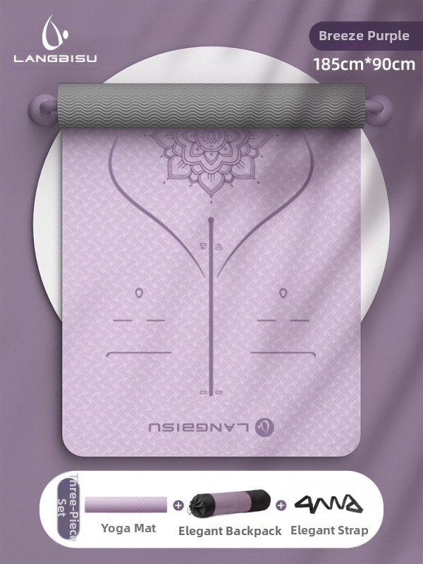 Jógaszőnyeg Fitness Mat Extra Nagy Extra Széles Extra Vastag TPE Csúszásgátló Lengéscsillapító Csendes Jógaszőnyeg Nőknek