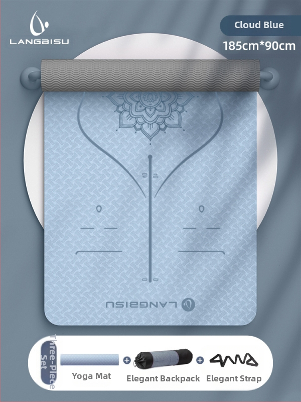 Jógaszőnyeg Fitness Mat Extra Nagy Extra Széles Extra Vastag TPE Csúszásgátló Lengéscsillapító Csendes Jógaszőnyeg Nőknek