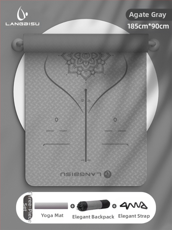 Jógaszőnyeg Fitness Mat Extra Nagy Extra Széles Extra Vastag TPE Csúszásgátló Lengéscsillapító Csendes Jógaszőnyeg Nőknek