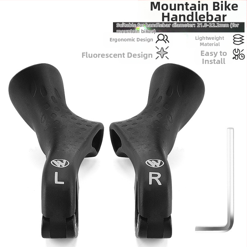 Допълнителна дръжка за планински велосипед West Rider с найлонова дръжка, регулируема дръжка за велосипед, универсална дръжка, аксесоари за каране