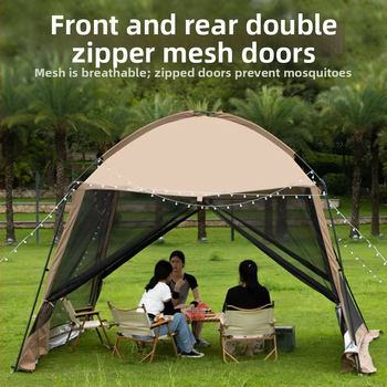 Σκηνή για κάμπινγκ εξωτερικού χώρου, παραλία, κάμπινγκ, μαγείρεμα, μπάρμπεκιου, αντιανεμική και αδιάβροχη, εργοστασιακή πέργκολα, αδιάβροχη