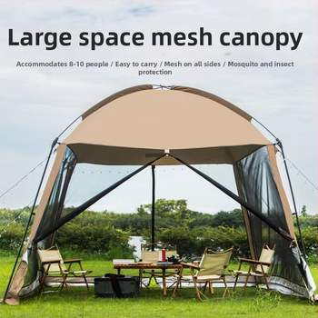 Σκηνή για κάμπινγκ εξωτερικού χώρου, παραλία, κάμπινγκ, μαγείρεμα, μπάρμπεκιου, αντιανεμική και αδιάβροχη, εργοστασιακή πέργκολα, αδιάβροχη