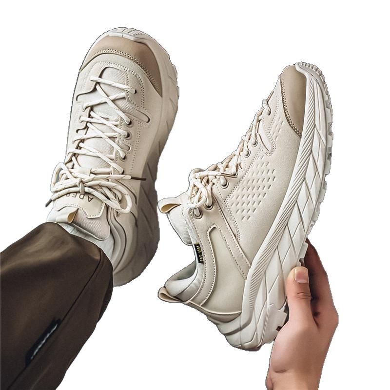 „Crossborder“ 2025 m. pavasario ir rudens nauji žemo viršutinio lygio lauko neslystantys alpinizmo sportbačiai, laisvalaikio „Torre“ batai, juodo pado darbo vyriški batai.