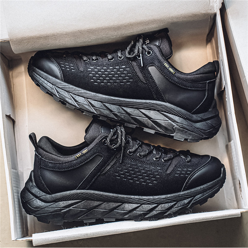 „Crossborder“ 2025 m. pavasario ir rudens nauji žemo viršutinio lygio lauko neslystantys alpinizmo sportbačiai, laisvalaikio „Torre“ batai, juodo pado darbo vyriški batai.