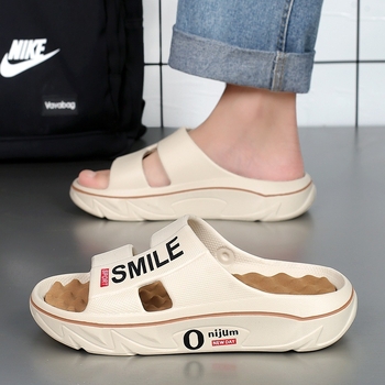 Férfi papucsok 2025 Nyár Új Otthon Lábmasszázs Páros Puha Talpú Sport Strandpapucsok Határokon Átnyúló