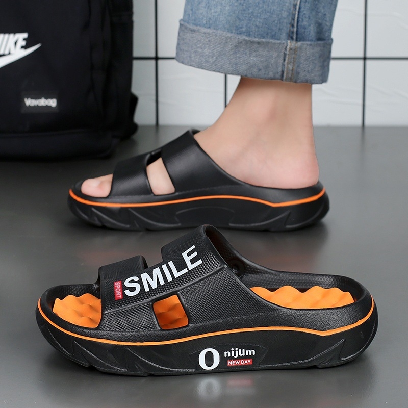 Férfi papucsok 2025 Nyár Új Otthon Lábmasszázs Páros Puha Talpú Sport Strandpapucsok Határokon Átnyúló