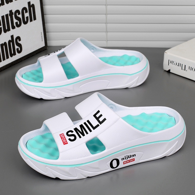 Férfi papucsok 2025 Nyár Új Otthon Lábmasszázs Páros Puha Talpú Sport Strandpapucsok Határokon Átnyúló