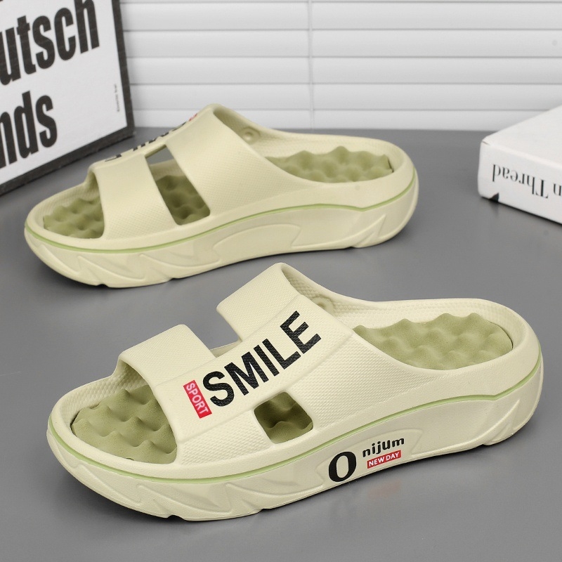 Férfi papucsok 2025 Nyár Új Otthon Lábmasszázs Páros Puha Talpú Sport Strandpapucsok Határokon Átnyúló