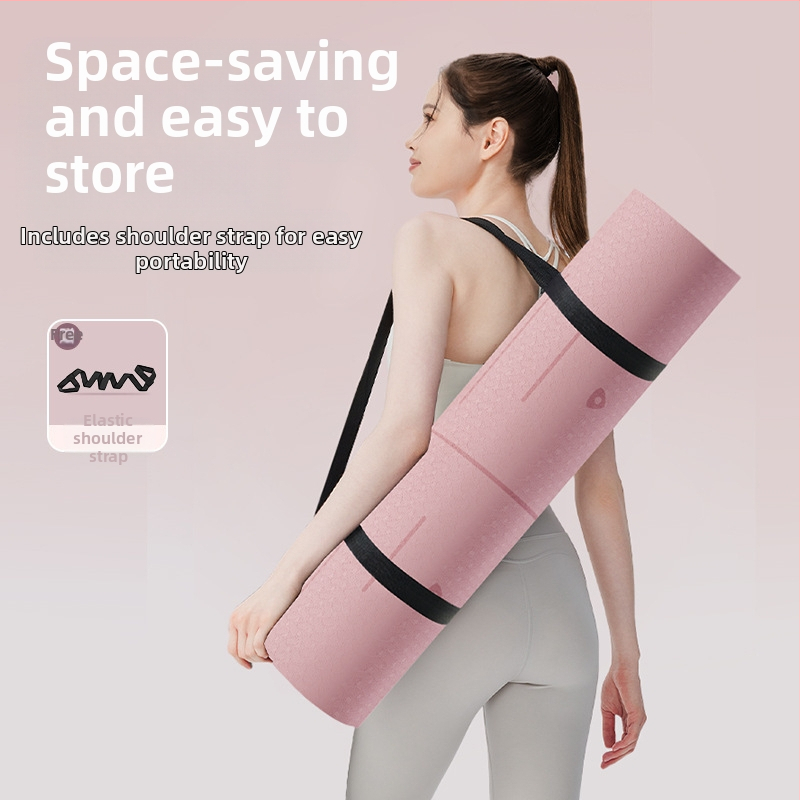 Zhenle jógaszőnyeg, környezetbarát, csúszásmentes, ütéscsillapító, csendes, speciális fitneszszőnyeg, kiszélesített és vastagított otthoni aerobik táncszőnyeg