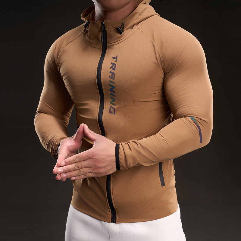 8585 Bullying Muscle Style 2025 Új, gyorsan száradó, jégselyemes, hosszú ujjú póló, férfi szabadidős sportokhoz, rugalmas fitneszhez, kültéri használatra