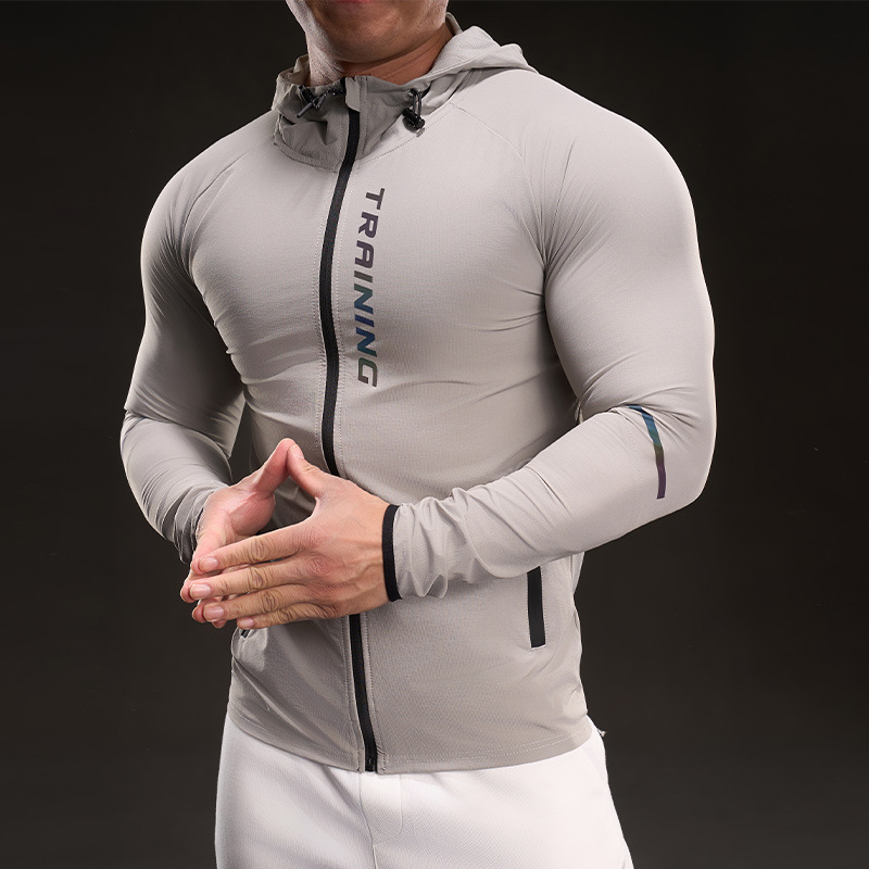 8585 Bullying Muscle Style 2025 Új, gyorsan száradó, jégselyemes, hosszú ujjú póló, férfi szabadidős sportokhoz, rugalmas fitneszhez, kültéri használatra