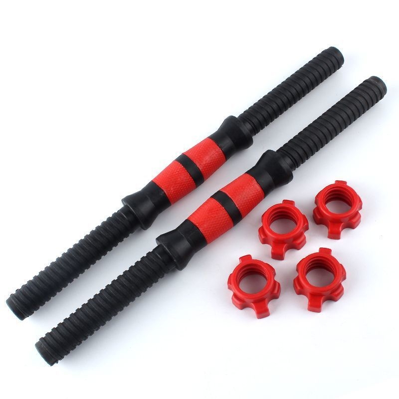 Hantelių strypas universalus, pora rankenų, prailginta 35/40/51CM, veržlės jungtis, hantelių priedai 2,5 cm, didmeninė prekyba