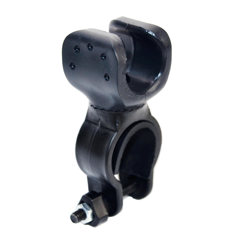 8 formos vamzdinis spaustukas dviračio smūgius sugeriantis žibinto laikiklis universalus žibintuvėlio spaustukas dviračiui, modifikuotas fiksuotas LED žibintuvėlis