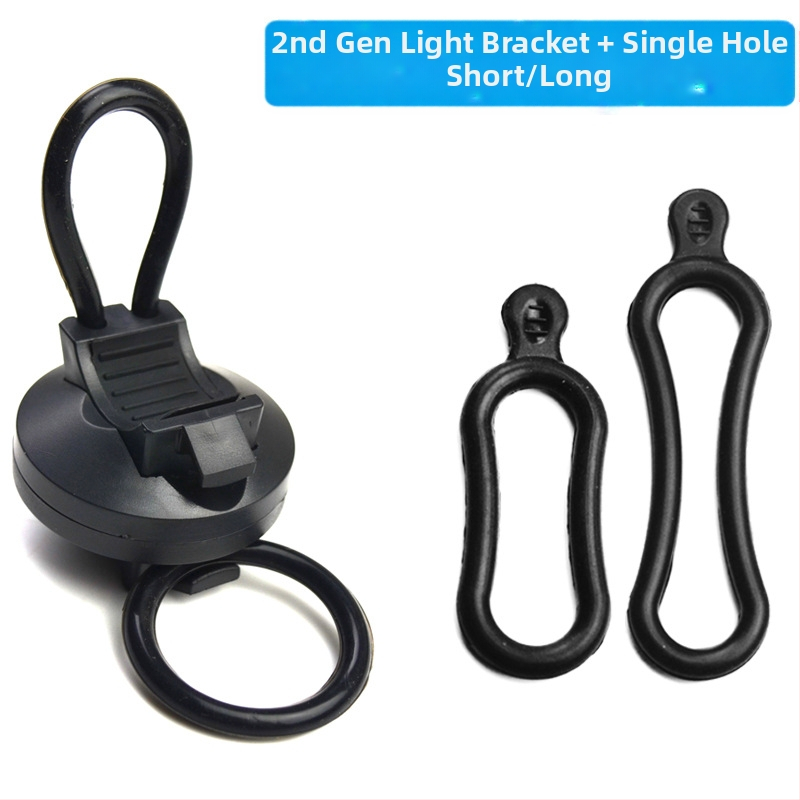 8 formos vamzdinis spaustukas dviračio smūgius sugeriantis žibinto laikiklis universalus žibintuvėlio spaustukas dviračiui, modifikuotas fiksuotas LED žibintuvėlis