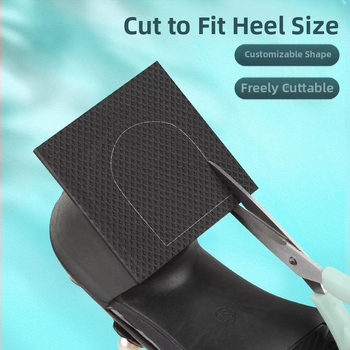 Libisemiskindel kummist tallakleebis, kulumisvastane kaitse kontsakleebis, paks kontsa summutiga kontsa mürasummuti teipkleebis