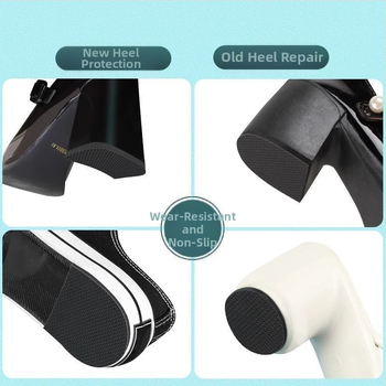 Libisemiskindel kummist tallakleebis, kulumisvastane kaitse kontsakleebis, paks kontsa summutiga kontsa mürasummuti teipkleebis