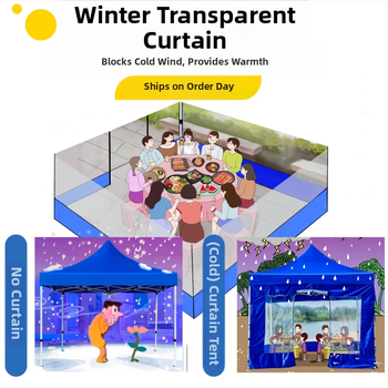 Εξωτερική σκηνή με τετράποδο ύφασμα, αναδιπλούμενη ομπρέλα τεσσάρων γωνιών, διαφανές ύφασμα ομπρέλας, παχύρρευστο, αντιανεμικό, αδιάβροχο, τέντα άκρων