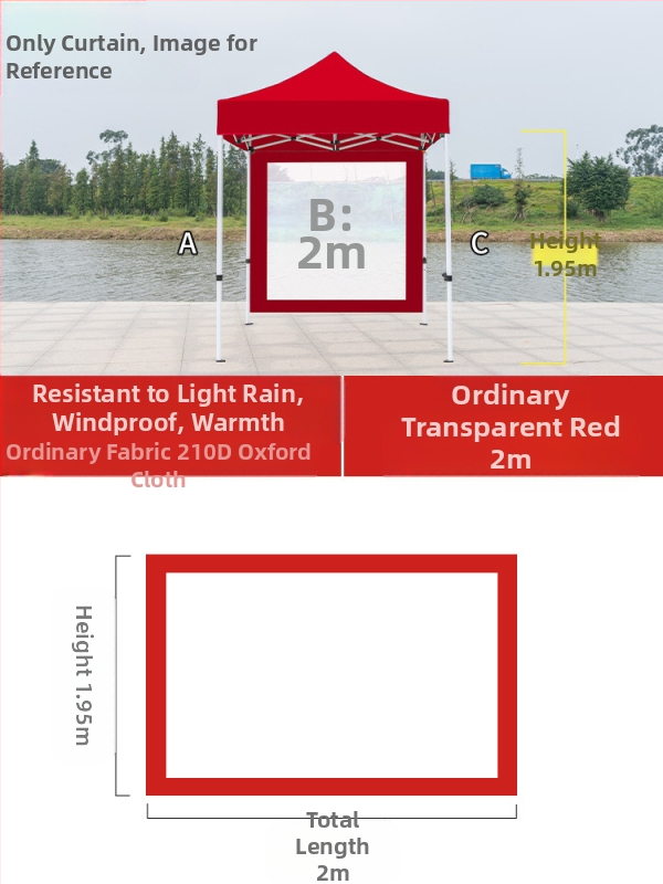 Kültéri négylábú sátorszövet, visszahúzható, négysarkú esernyő, átlátszó esernyőszövet, vastagított, szélálló, vízálló szélállványos ponyva