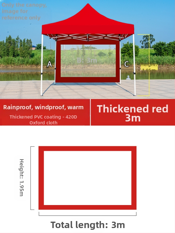 Kültéri négylábú sátorszövet, visszahúzható, négysarkú esernyő, átlátszó esernyőszövet, vastagított, szélálló, vízálló szélállványos ponyva