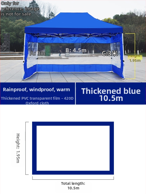 Kültéri négylábú sátorszövet, visszahúzható, négysarkú esernyő, átlátszó esernyőszövet, vastagított, szélálló, vízálló szélállványos ponyva