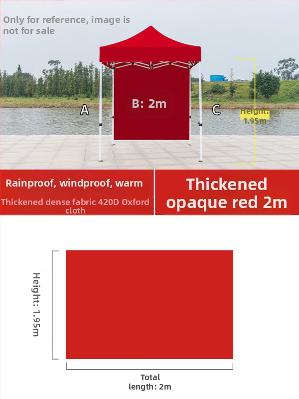 Kültéri négylábú sátorszövet, visszahúzható, négysarkú esernyő, átlátszó esernyőszövet, vastagított, szélálló, vízálló szélállványos ponyva