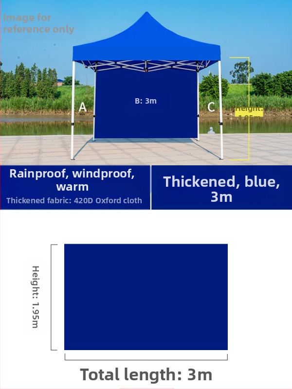 Kültéri négylábú sátorszövet, visszahúzható, négysarkú esernyő, átlátszó esernyőszövet, vastagított, szélálló, vízálló szélállványos ponyva