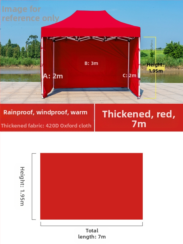 Kültéri négylábú sátorszövet, visszahúzható, négysarkú esernyő, átlátszó esernyőszövet, vastagított, szélálló, vízálló szélállványos ponyva