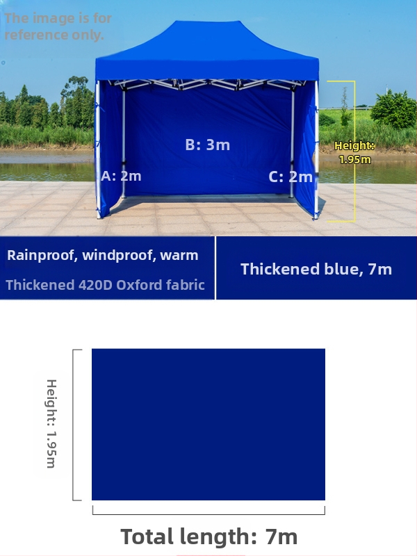 Kültéri négylábú sátorszövet, visszahúzható, négysarkú esernyő, átlátszó esernyőszövet, vastagított, szélálló, vízálló szélállványos ponyva
