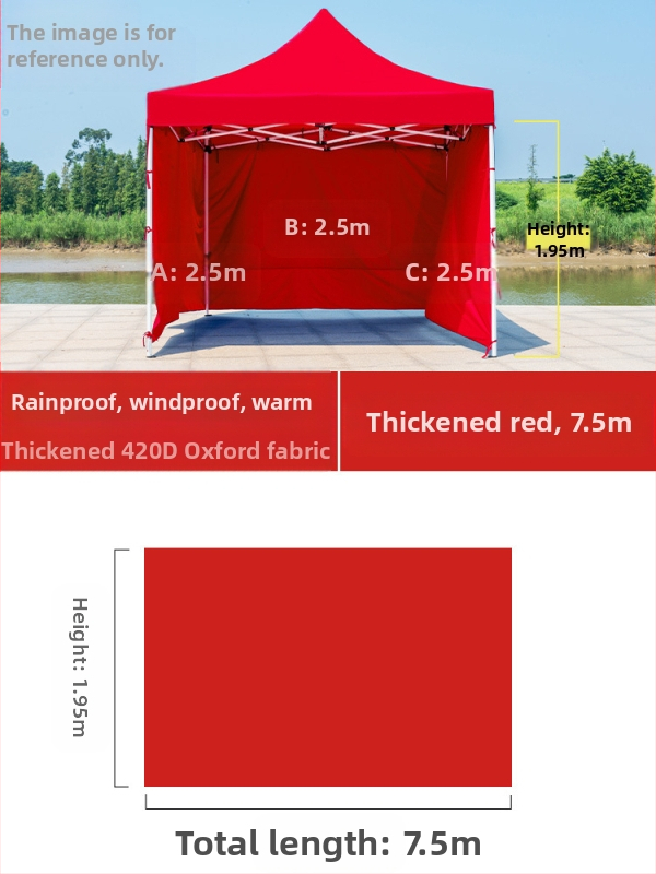 Kültéri négylábú sátorszövet, visszahúzható, négysarkú esernyő, átlátszó esernyőszövet, vastagított, szélálló, vízálló szélállványos ponyva