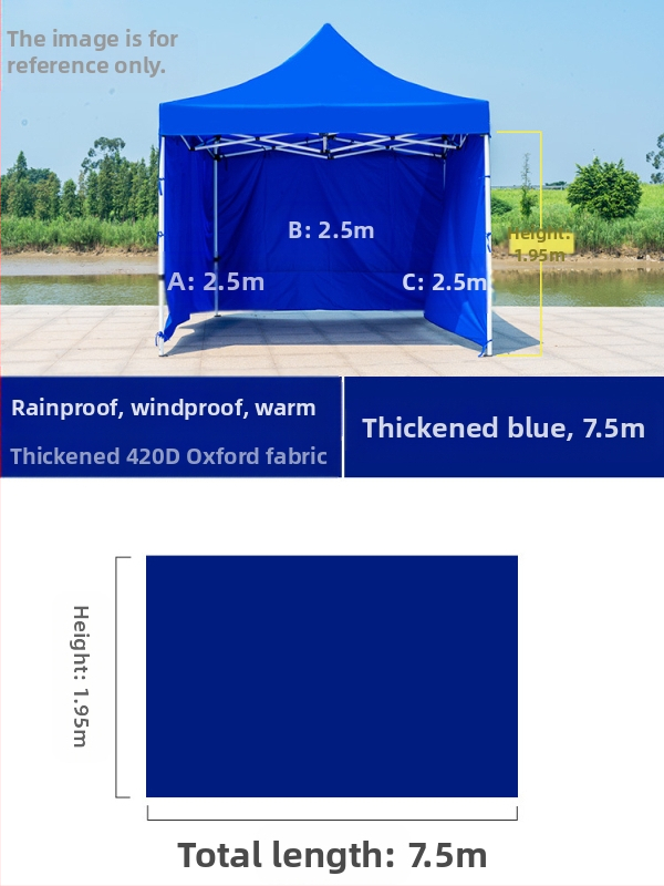 Kültéri négylábú sátorszövet, visszahúzható, négysarkú esernyő, átlátszó esernyőszövet, vastagított, szélálló, vízálló szélállványos ponyva