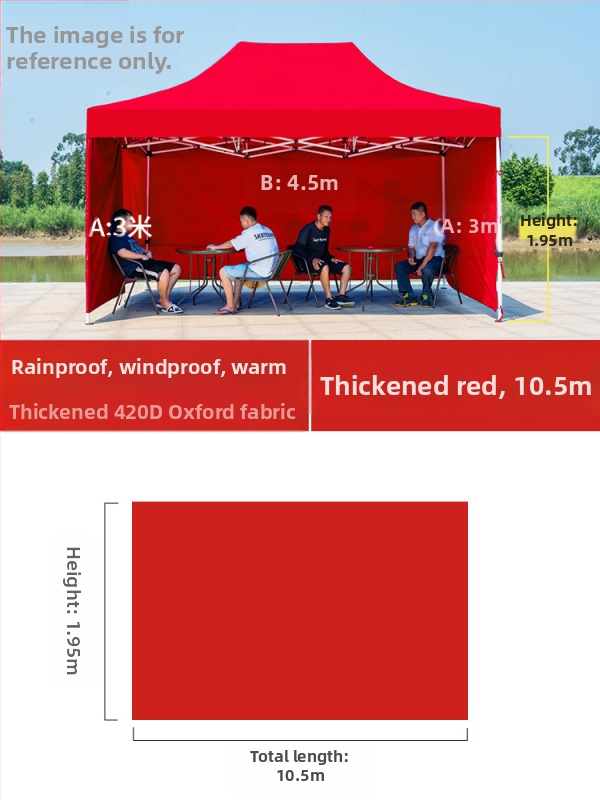 Kültéri négylábú sátorszövet, visszahúzható, négysarkú esernyő, átlátszó esernyőszövet, vastagított, szélálló, vízálló szélállványos ponyva