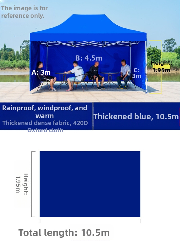 Kültéri négylábú sátorszövet, visszahúzható, négysarkú esernyő, átlátszó esernyőszövet, vastagított, szélálló, vízálló szélállványos ponyva