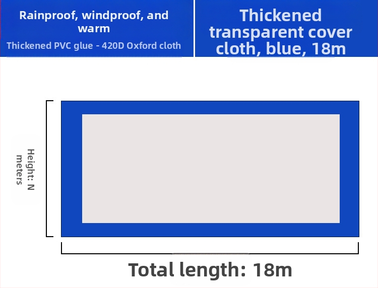 Kültéri négylábú sátorszövet, visszahúzható, négysarkú esernyő, átlátszó esernyőszövet, vastagított, szélálló, vízálló szélállványos ponyva
