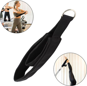 Sandėlyje yra dvipusis žiedas jogai, pilatesui, čiurnos sagčiai, riešo dirželiui, apyrankei, peties dirželiui, aksesuarams, sportui.